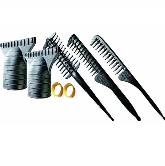 5 Piece Professional Combs Set for perm Curly Hair