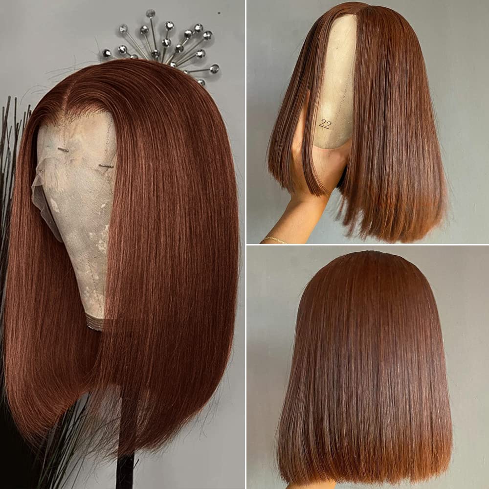 Straight Short Bob Human Hair Lace Closure Wigs For Women BoB Bob Wig Lace Front Human Hair Wigs