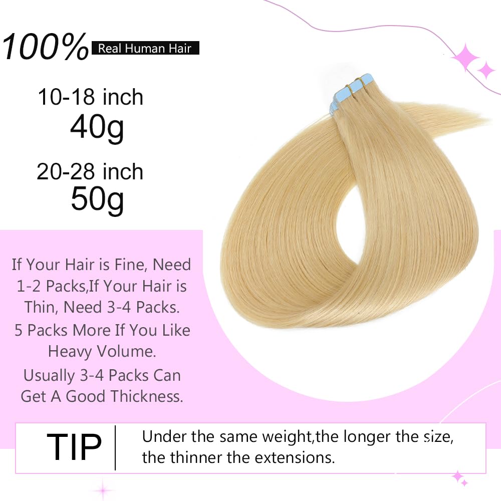100% human hair Tape In Hair Extensions Invisible PU Seamless Skin Weft Tape in Real Human Hair Silky Straight Hair
