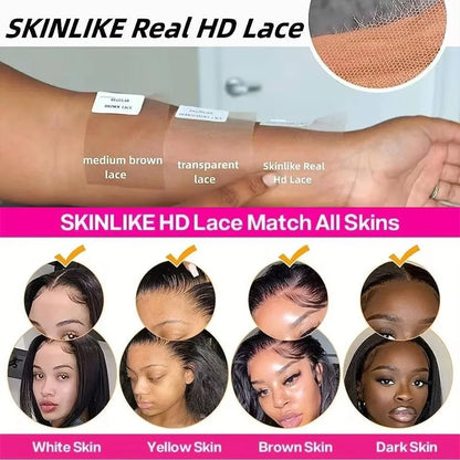 Ginger Orange Lace Front Wigs Human Hair Body Wave 13x4 HD Transparent #350 Ginger Lace Front Wig Human Hair